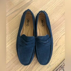 Size 39 Suede Loafers, Navy blue, very comfortable